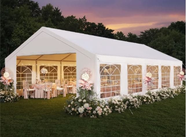 Tent, Tables & Chairs Package